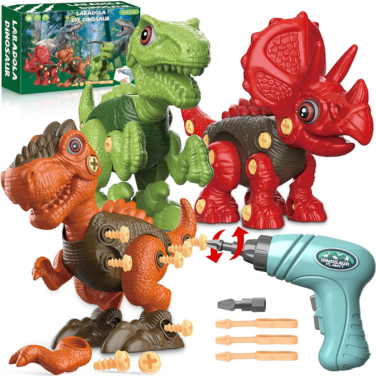 Laradola Dinosaur Toys for 3 4 5 6 7 8 Year Old Boys, Take Apart Dinosaur  Toys for Kids 3-5 5-7 - Action Figures - Jacksonville, Florida, Facebook  Marketplace